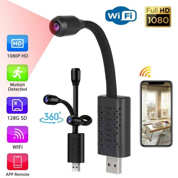 Spy Store Smallest Mini Spy Hidden Camera, 1080P Portable WiFi Small HD Nanny Cam ...